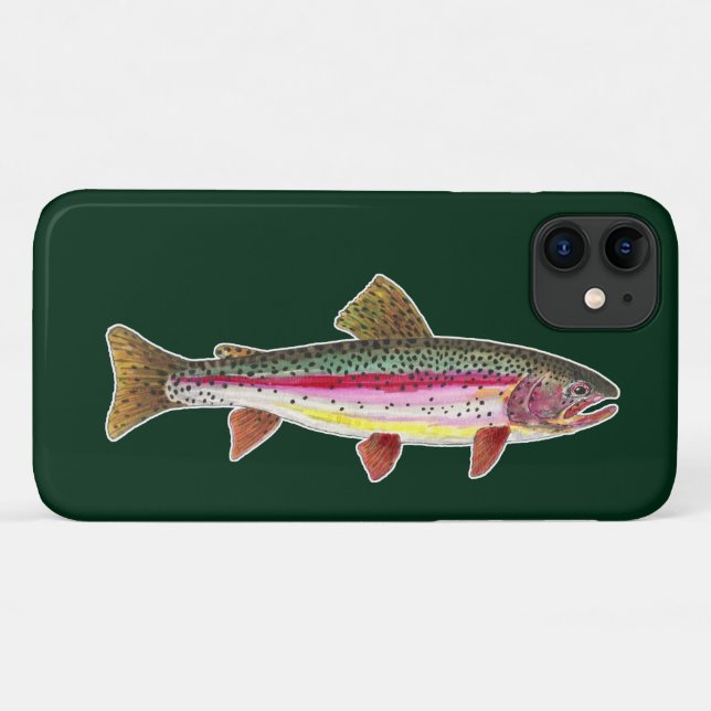 Regenbogenforelle Fisch Case-Mate iPhone Hülle (Rückseite (Horizontal))