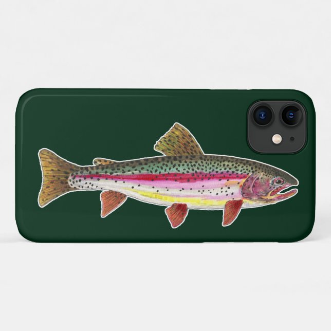 Regenbogenforelle Fisch Case-Mate iPhone Hülle (Rückseite (Horizontal))