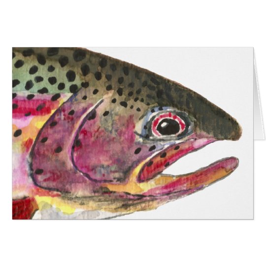 Regenbogenforelle-Fische Karte