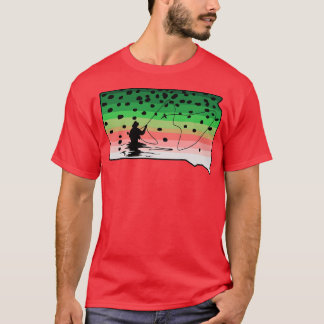 Regenbogenforelle Fische Südliche Dakota Staat Kar T-Shirt