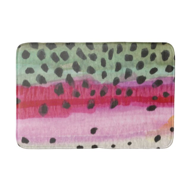 Regenbogenforelle Fisherman Badematte (Vorderseite)