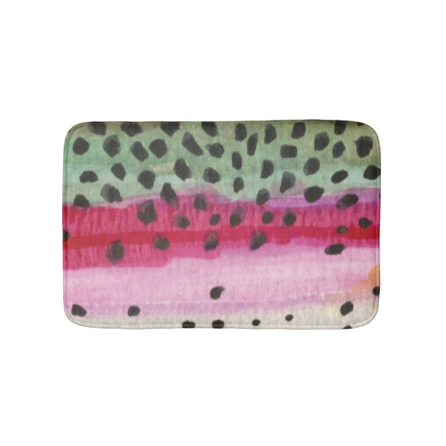 Regenbogenforelle Fisherman Badematte (Vorderseite)