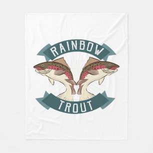 Regenbogenforelle Fleecedecke