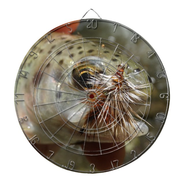 Regenbogenforelle-Foto Dartscheibe (vorne)