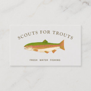 Regenbogenforelle Freshwater Fishing Business Card Visitenkarte