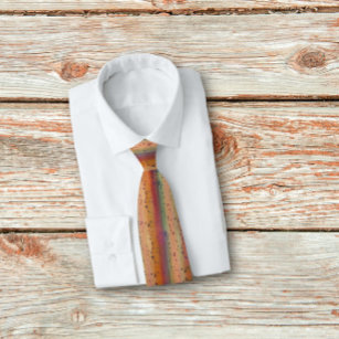 Regenbogenforelle Gepunktete Streifenmuster Krawat Krawatte