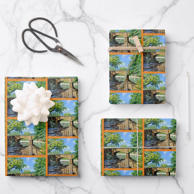 Regenbogenforelle Geschenkpapier Set (Vorderseite)