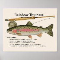 Regenbogenforelle – Japanischer Kunstdruck