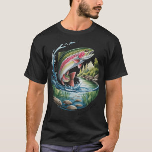 Regenbogenforelle: Juwelen des Flusses – Schönhe T-Shirt