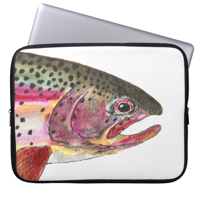 Regenbogenforelle Laptopschutzhülle (Vorderseite)