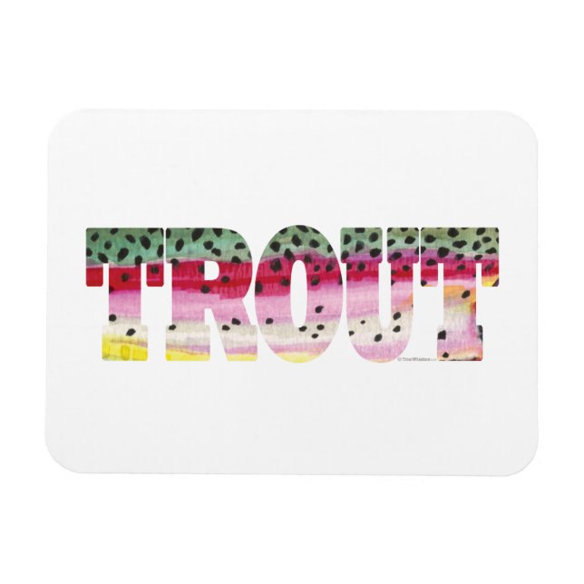Regenbogenforelle Magnet (Horizontal)