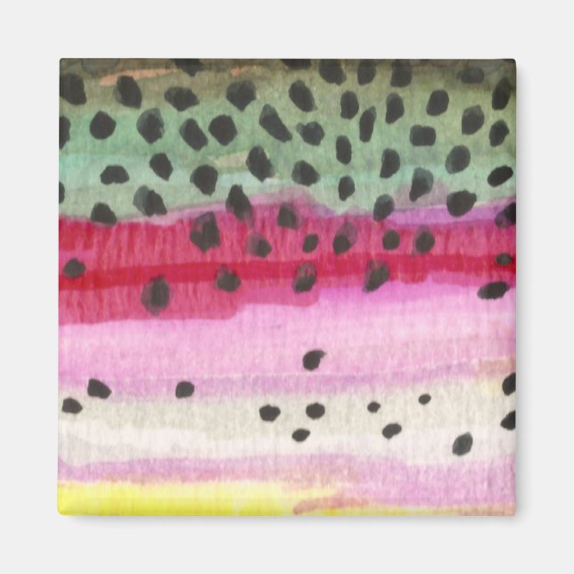 Regenbogenforelle Magnet (Vorne)