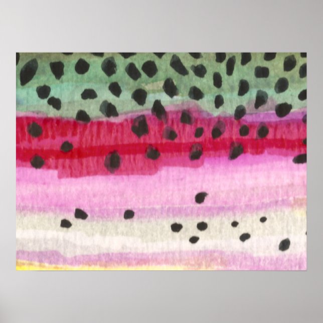 Regenbogenforelle Poster (Vorne)