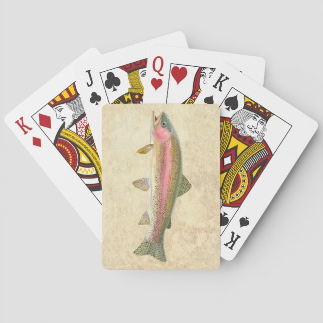 Regenbogenforelle Spielkarten (Rückseite)