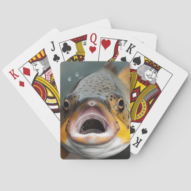 Regenbogenforelle Spielkarten (Rückseite)
