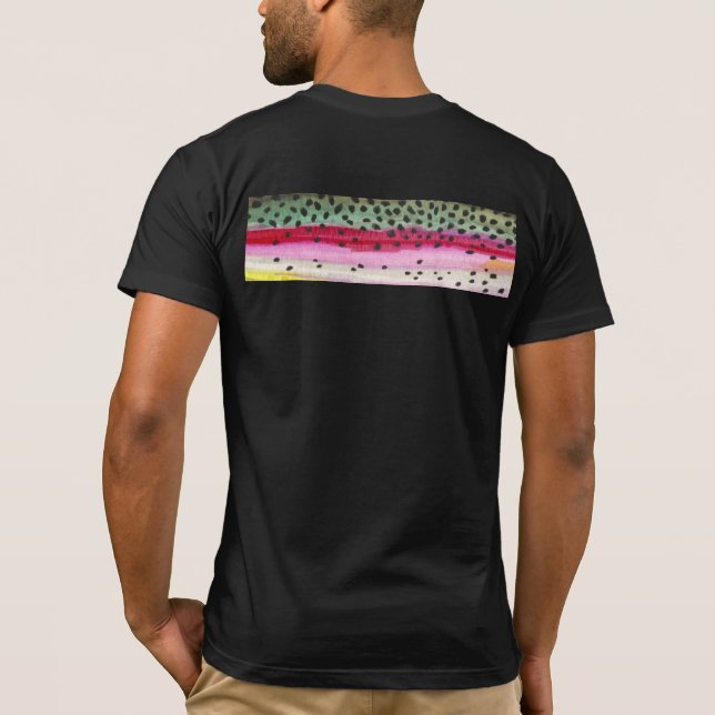 Regenbogenforelle T-Shirt (Rückseite)
