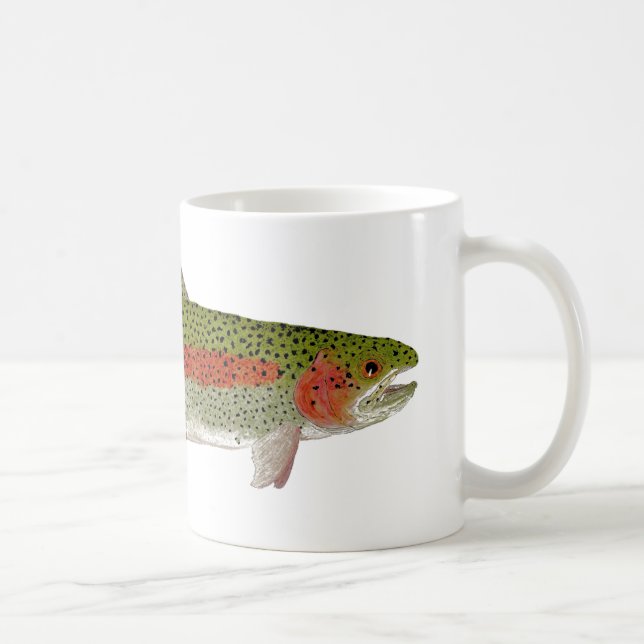 Regenbogenforelle-Tasse Kaffeetasse (Rechts)