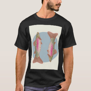Regenbogenforellen-Fischillustration T-Shirt