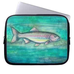 Regenbogenforellen-Kunst-Laptop-Hülle Laptopschutzhülle