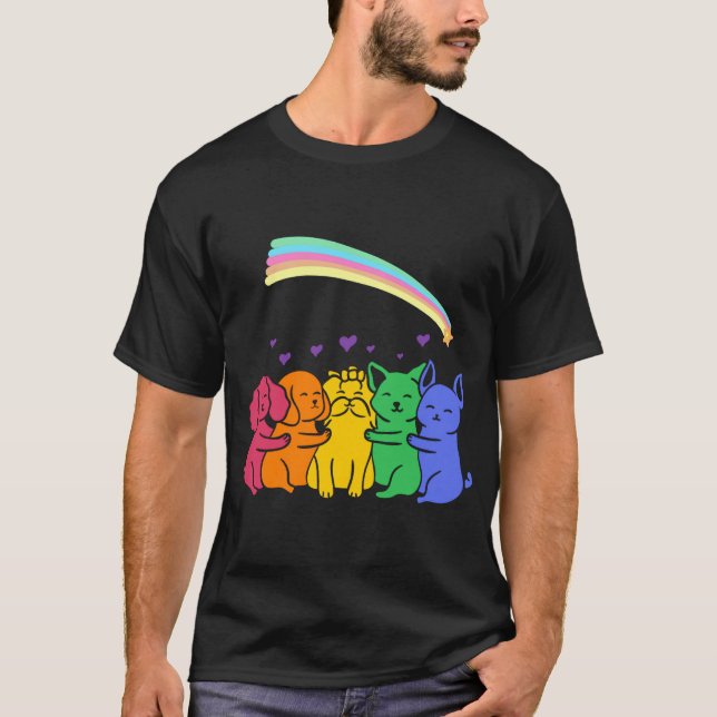 Regenbogenfreunde T-Shirt (Vorderseite)