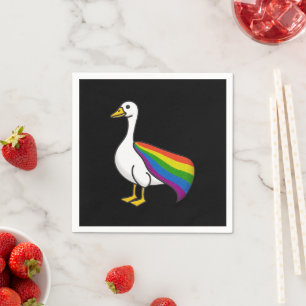 Regenbogengans LGBTQ Stolz Schwul Transgender LGBT Serviette