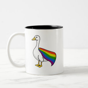 Regenbogengans LGBTQ Stolz Schwul Transgender LGBT Zweifarbige Tasse