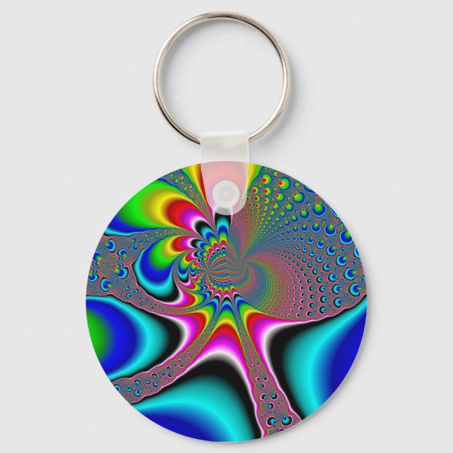 Regenbogengenerator - Fraktal Schlüsselanhänger (Vorderseite)