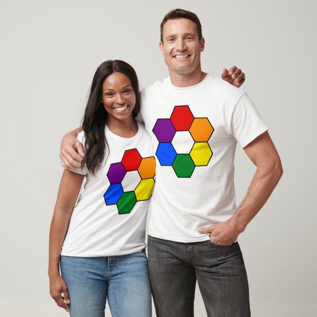 Regenbogengeometrie T-Shirt (Unisex)