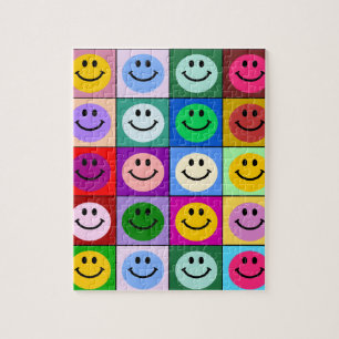 Regenbogengesichtsquadrate