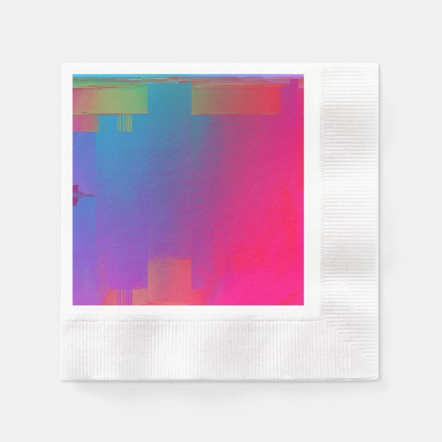 Regenbogenglitte Serviette (Vorderseite)