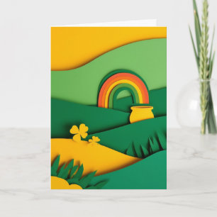 Regenbogengold Glückstopf Karte