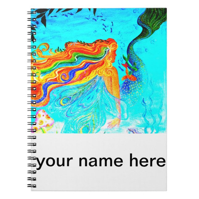 Regenbogenhaar-Merkzettel Notizblock (Vorderseite)