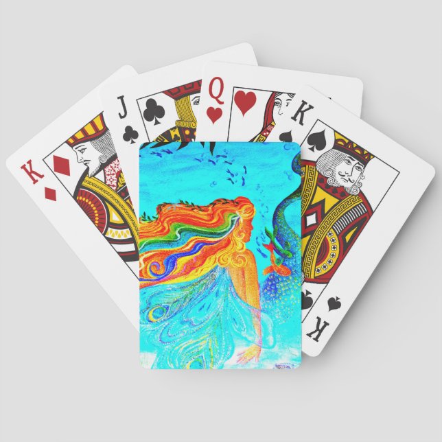 Regenbogenhaar Spielkarten (Rückseite)