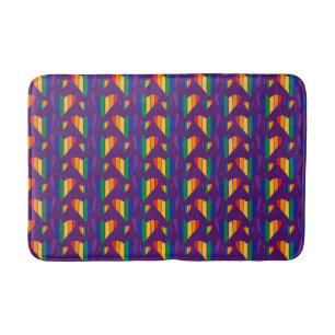 Regenbogenhalbmesser Badematte