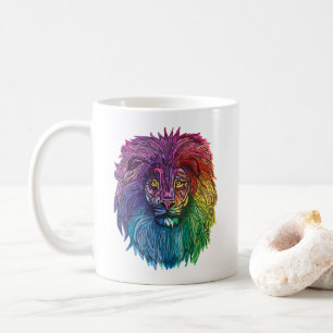 Regenbogenhalbmesser Kaffeetasse