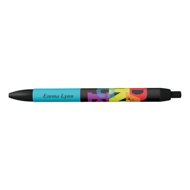 Regenbogenhalbmesser Kugelschreiber (Vorderseite)