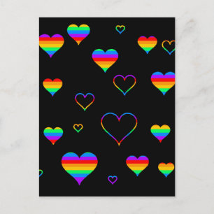 Regenbogenharze Postkarte