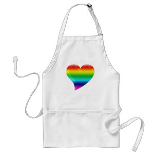 Regenbogenherz Farben lgbt lgbtq Schürze
