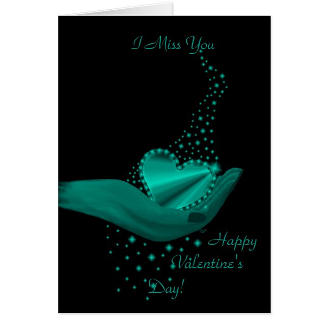 Regenbogenherz in Hand mit Sternen (Vorne)