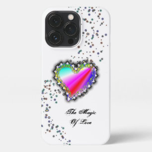 Regenbogenherz mit Sternen , Die Magie der Liebe iPhone 13 Pro Hülle