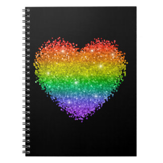 Regenbogenherz Notizblock