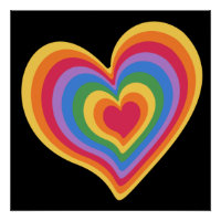 Regenbogenherz. Pride Gay Liebe