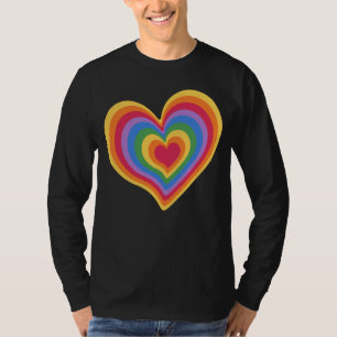 Regenbogenherz. Pride Gay Liebe T-Shirt