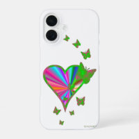 Regenbogenherz und Schmetterling