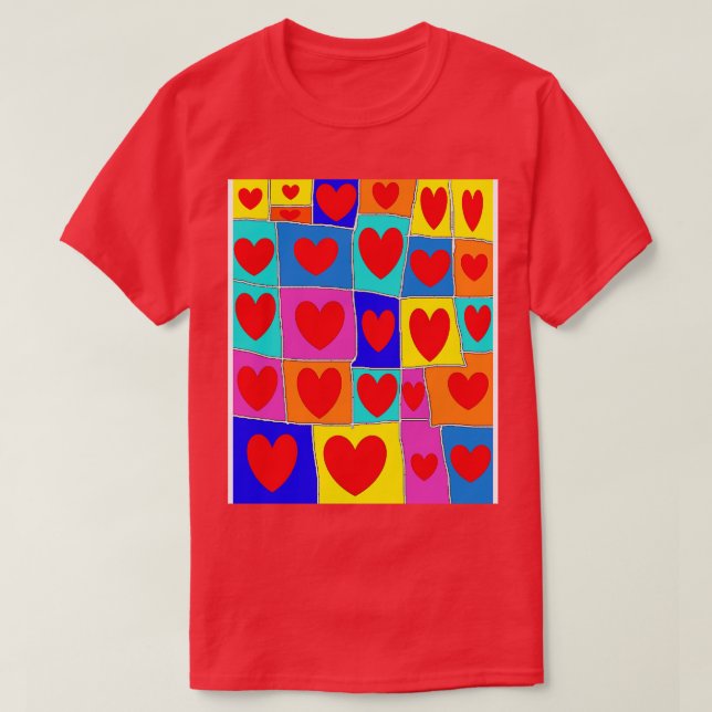 Regenbogenherzen 24 1 T-Shirt (Design vorne)