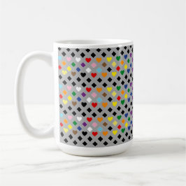 Regenbogenherzen Kaffeetasse
