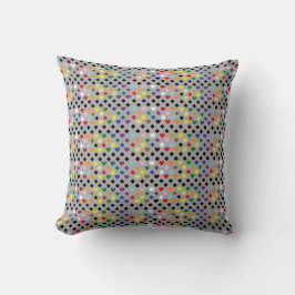 Regenbogenherzen Kissen