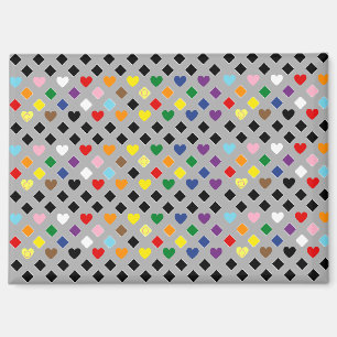 Regenbogenherzen Magnet