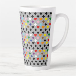 Regenbogenherzen Milchtasse