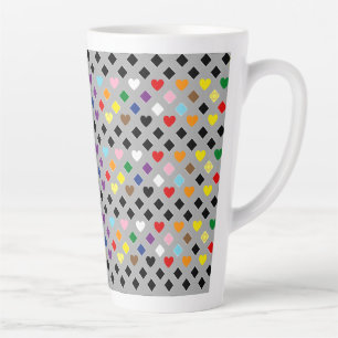 Regenbogenherzen Milchtasse